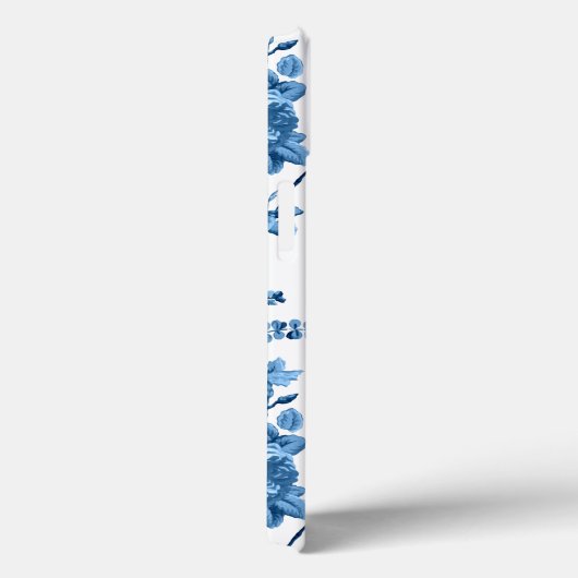 シックエレガントヴィンテージブルーバラフローラ Case-Mate iPhoneケース (裏面 / 右)