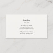 シックエレガントヴィンテージモチーフ 名刺 (裏面)