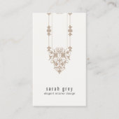 シックエレガントヴィンテージモチーフ 名刺 (正面)