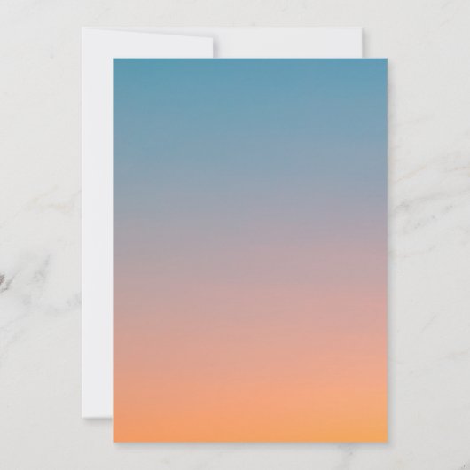 シックエレガントヴィンテージレトロスカイ結婚式招待状 招待状 (裏面)