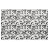 シックエレガントヴィンテージ白黒の花柄 ファブリック (ファットクウォーター)