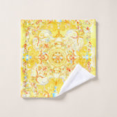 シックエレガントヴェネツィアフローラペイズリー バスタオルセット (ウォッシュタオル)