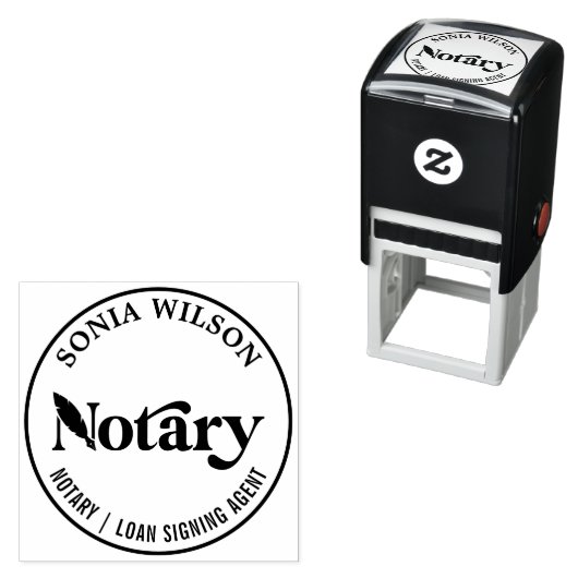シックエレガント公証人モダン公債のサイン セルフインキングスタンプ (インサイチュ)