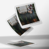 シックエレガント写真ミニマルのクリスマス スクエアシール