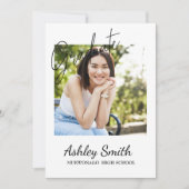 シックエレガント卒業招待状 招待状 (正面)