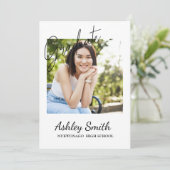 シックエレガント卒業招待状 招待状 (スタンド正面)