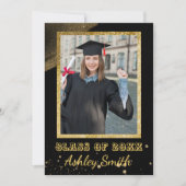 シックエレガント卒業招待状 招待状 (正面)