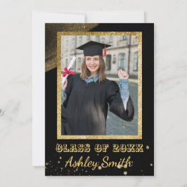 シックエレガント卒業招待状 招待状