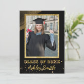 シックエレガント卒業招待状 招待状 (スタンド正面)
