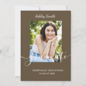 シックエレガント卒業招待状 招待状 (正面)