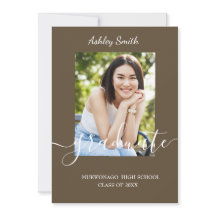 シックエレガント卒業招待状