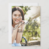 シックエレガント卒業招待状 招待状 (正面)