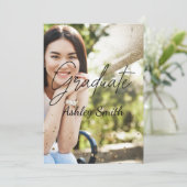 シックエレガント卒業招待状 招待状 (スタンド正面)