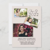 シックエレガント卒業招待状 招待状 (裏面)