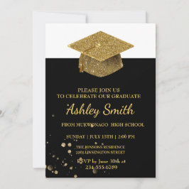 シックエレガント卒業招待状 招待状