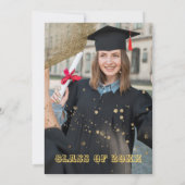 シックエレガント卒業招待状 招待状 (裏面)