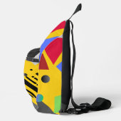 シックエレガント幾何モダンスタイル少年 スリングバッグ (右)