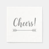 シックエレガント応援! | スタンダードカクテルナプキン (正面)