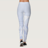 シックエレガント抽象芸術フローラ植物学レギンス レギンス (裏面)