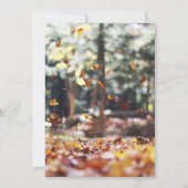 シックエレガント春秋フローラ結婚式招待状 招待状 (裏面)