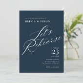 シックエレガント書道リハーサルディナー 招待状 (スタンド正面)