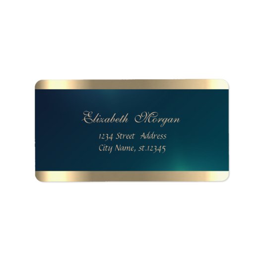 シックエレガント洗練されたグリーン金ゴールド ラベル (正面)