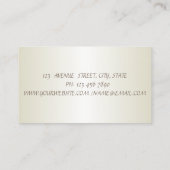 シックエレガント洗練された金ゴールド紙吹雪 名刺 (裏面)