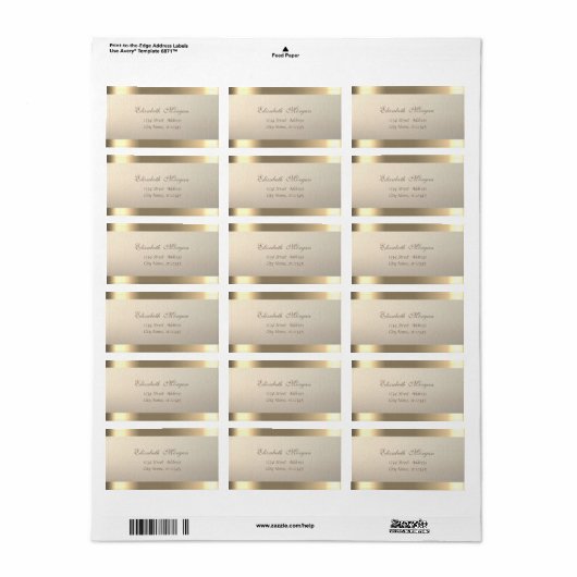 シックエレガント洗練さストライプのれ ラベル (フルシート)