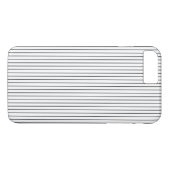 シックエレガント白黒ストライプの Case-Mate iPhoneケース (裏面(横))