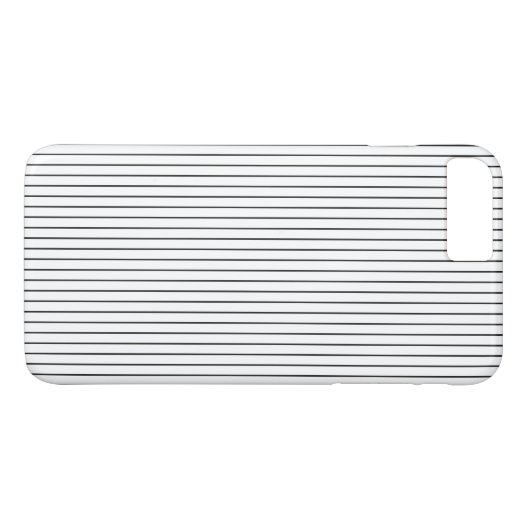 シックエレガント白黒ストライプの Case-Mate iPhoneケース (裏面(横))