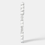 シックエレガント白黒スメリークリプトレタリング Case-Mate iPhoneケース (裏面 / 右)