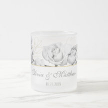 シックエレガント白黒モダン金ゴールド結婚のギフト