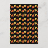 シックエレガント紅葉秋の結婚詳細 エンクロージャーカード (裏面)