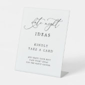 シックエレガント素朴デイトナイトアイディア標識 台座サイン (正面)