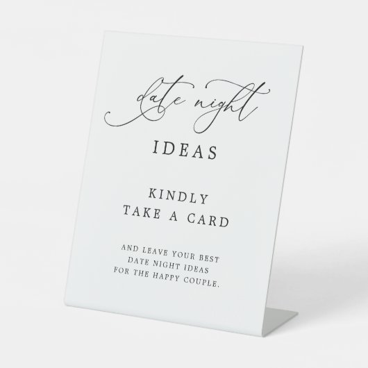シックエレガント素朴デイトナイトアイディア標識 台座サイン (正面)