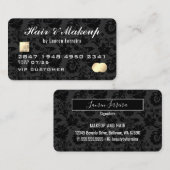 シックエレガント美しいプロフェッショナルフェイククレジットカード 名刺 (正面/裏面)