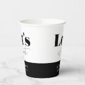 シックエレガント誕生日レッツ祝誕生日 紙コップ (左)