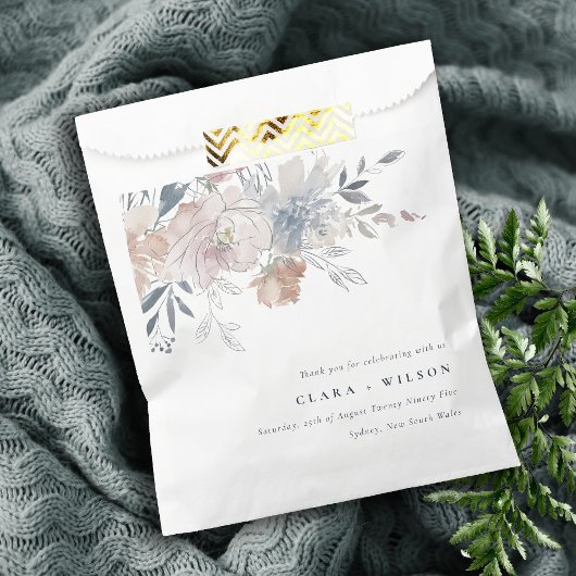 シックエレガント赤面ウォーターカラーフローラ結婚ズ フェイバーバッグ