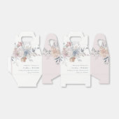 シックエレガント赤面ウォーターカラーフローラ結婚ズ フェイバーボックス (折り畳みなし)