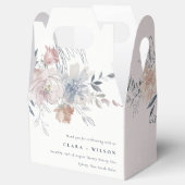 シックエレガント赤面ウォーターカラーフローラ結婚ズ フェイバーボックス (オープン)