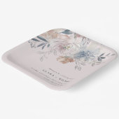 シックエレガント赤面ウォーターカラーフローラ結婚ズ ペーパープレート (傾斜あり)