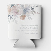 シックエレガント赤面ウォーターカラーフローラ結婚ズ 缶クーラー (裏面)