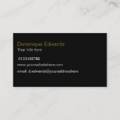 シックエレガント赤面ピンク化粧品 名刺 (裏面)