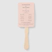 シックエレガント赤面ピ結婚ンク式プログラム ハンドファン (正面)