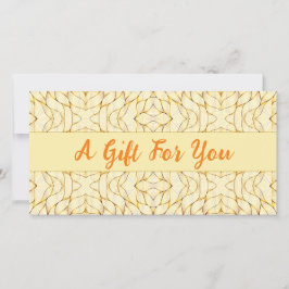 シックエレガント金ゴールドギフト証シンプル券（ラグジュアリー）