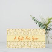 シックエレガント金ゴールドギフト証シンプル券（ラグジュアリー） (スタンド正面)