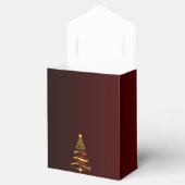 シックエレガント金ゴールドクリスマスツリーサンキュー結婚ズ フェイバーボックス (オープン)