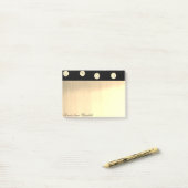 シックエレガント金ゴールドスタイリッシュグリッタードット ポストイット (デスク上)