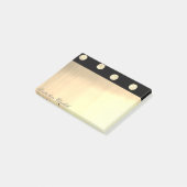 シックエレガント金ゴールドスタイリッシュグリッタードット ポストイット (アングル)