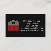 シックエレガント金ゴールドツートーン実在エステートエージェントフォト 名刺 (裏面)